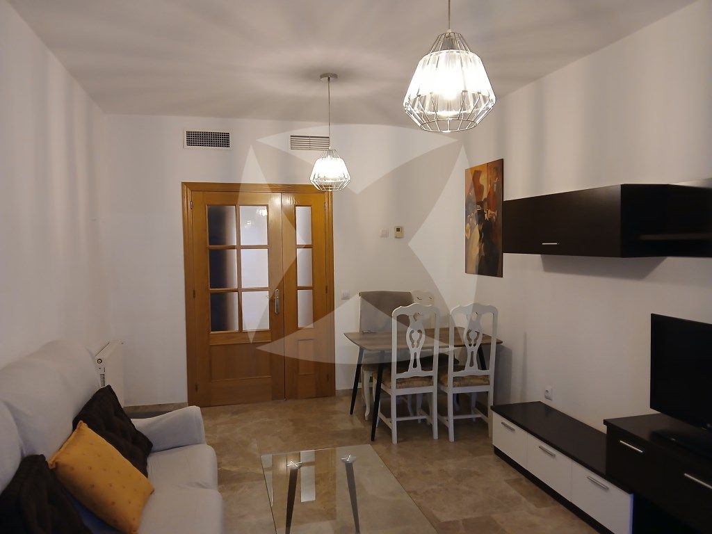 Living room of Flat for sale in Badajoz Capital  with Air Conditioner, Furnished and Balcony