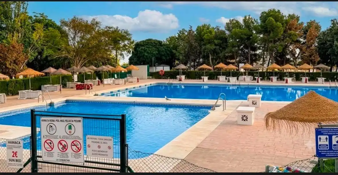 Swimming pool of Study for rent in Benalmádena  with Air Conditioner, Terrace and Furnished