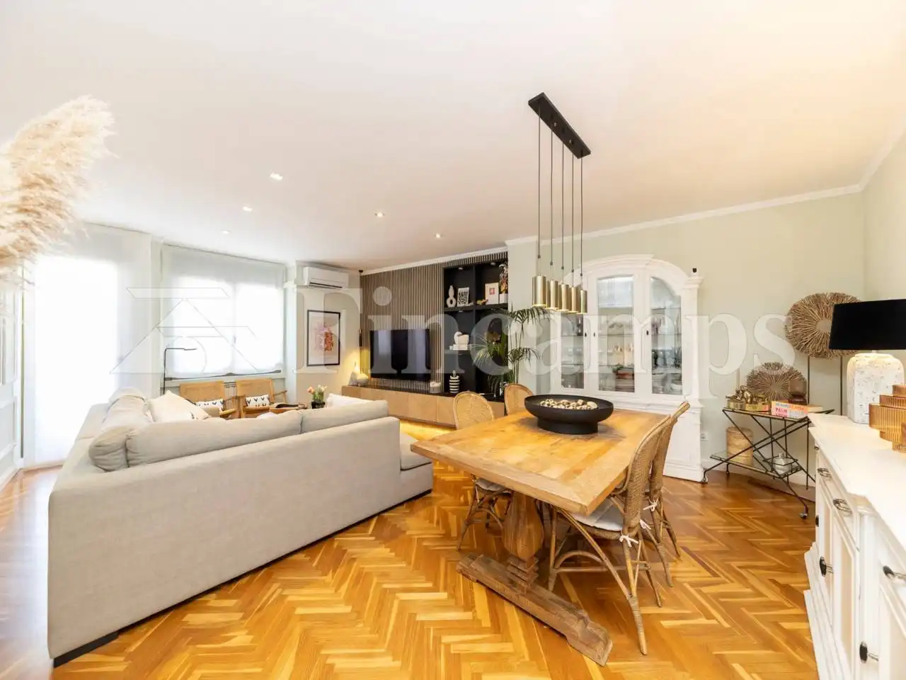 Living room of Attic for sale in Sabadell  with Air Conditioner, Heating and Parquet flooring