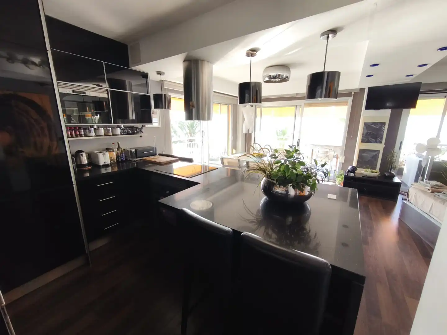 Kitchen of Flat for sale in Salou  with Parquet flooring, Terrace and Furnished