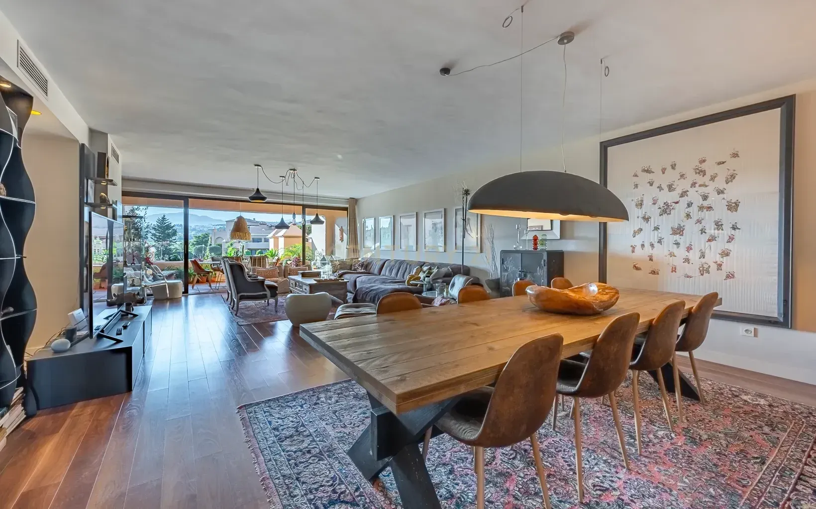 Dining room of Flat for sale in Estepona  with Air Conditioner, Heating and Terrace