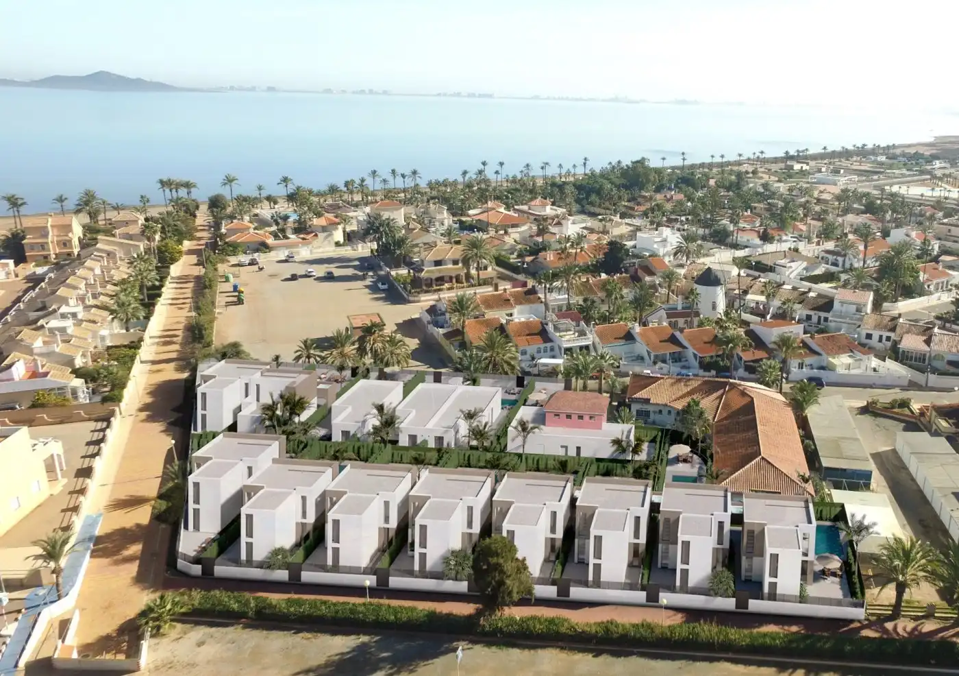 Vista exterior de Casa o xalet en venda en Cartagena amb Aire condicionat, Jardí privat i Terrassa
