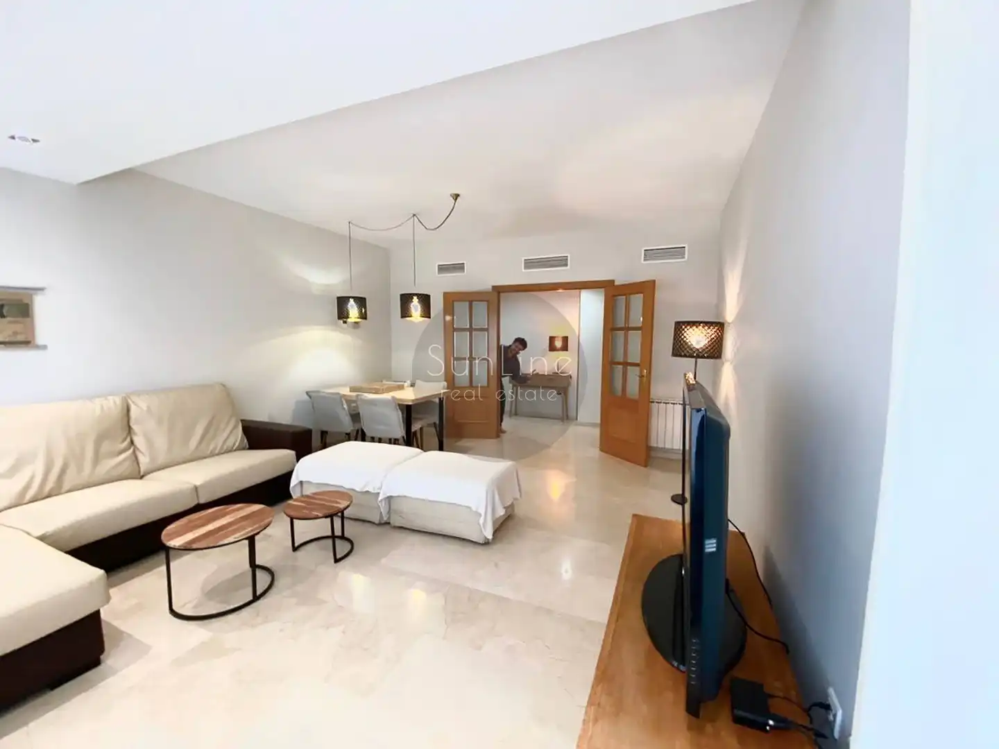Living room of Flat for rent in Valencia  with Air Conditioner, Terrace and Storage room