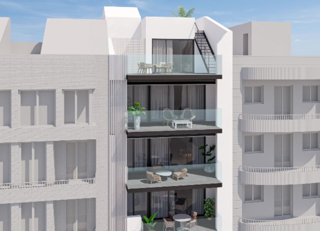 Balcony of Attic for sale in Santa Pola  with Terrace, Storage room and Swimming Pool