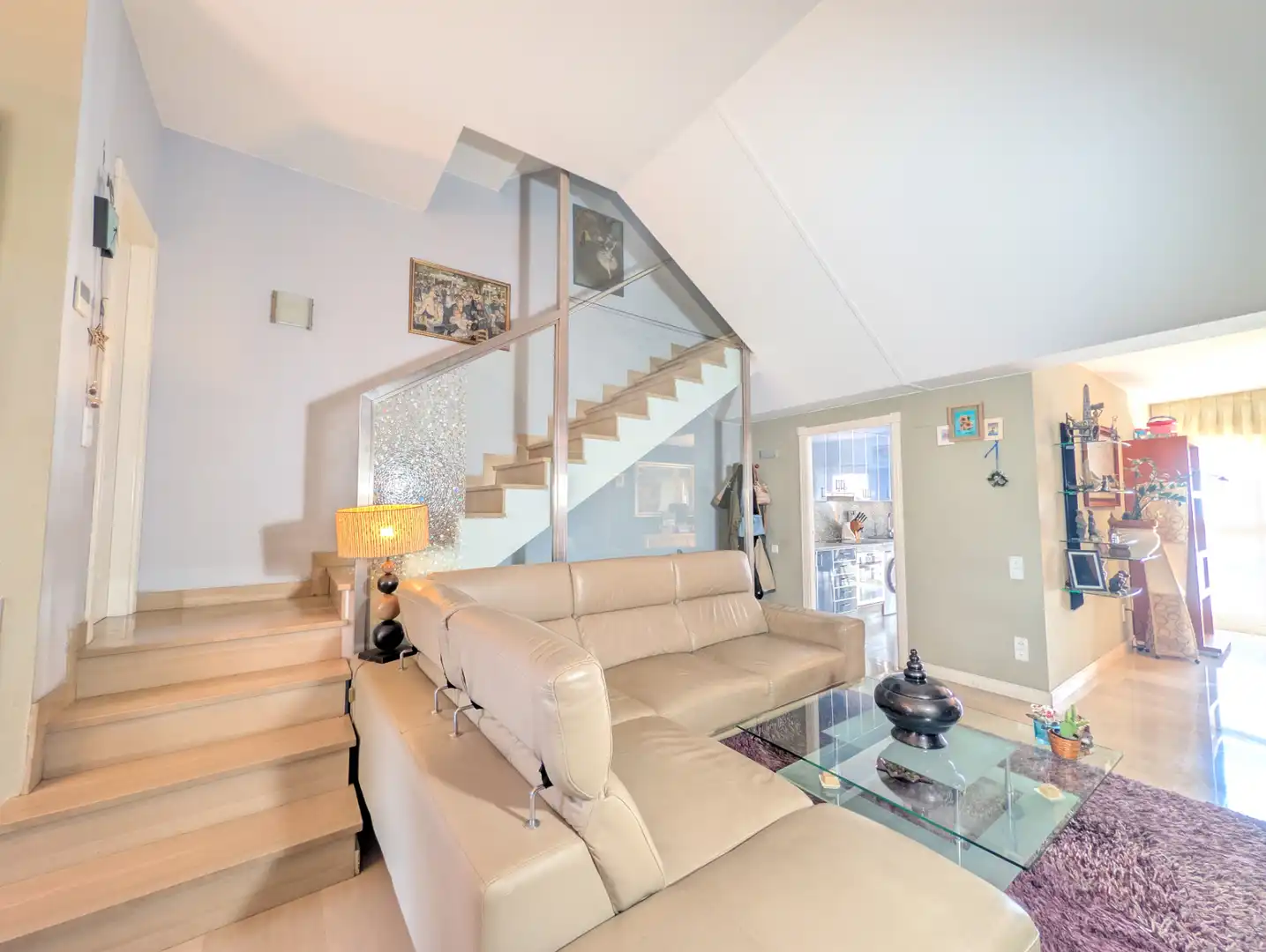 Sala de estar de Casa adosada en venta en Zaragoza con Aire acondicionado, Calefacción y Parquet