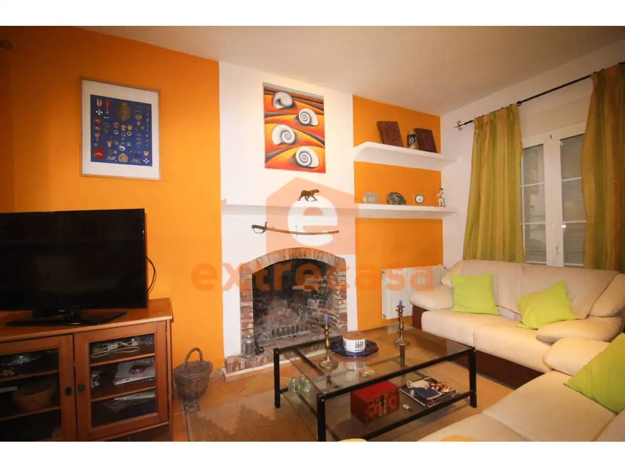 Wohnzimmer von Haus oder Chalet zum Verkauf in Badajoz mit Klimaanlage, Heizung und Privatgarten