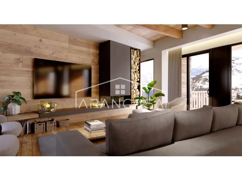 Wohnzimmer von Wohnungen zum Verkauf in Vielha e Mijaran mit Terrasse und Schwimmbad