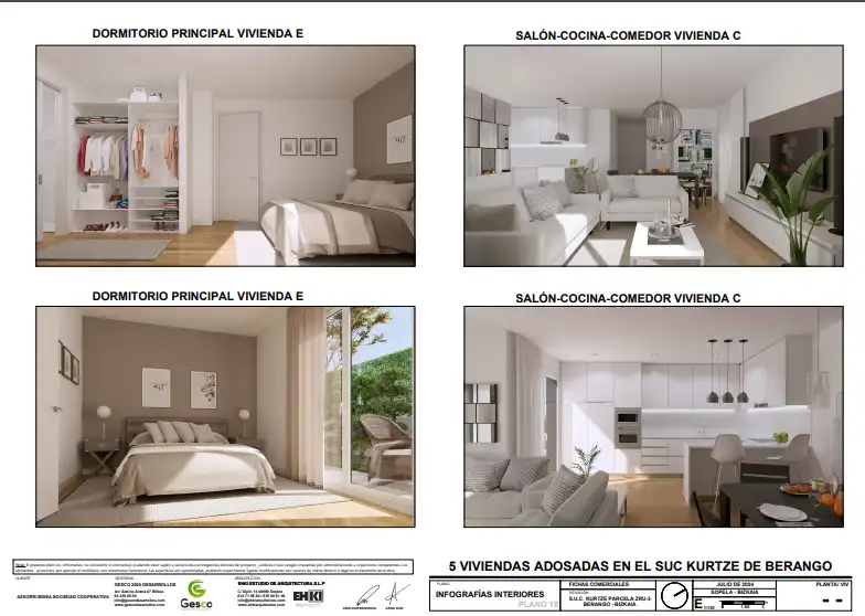 Habitación de Casa adosada en venta en Berango con Calefacción, Parquet y Terraza