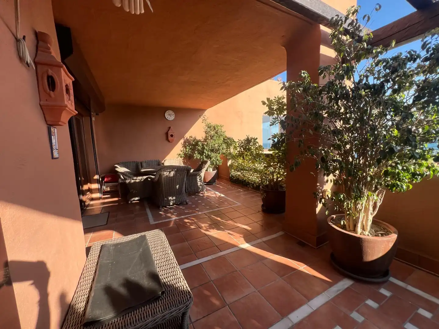 Terrace of Flat for sale in Estepona  with Air Conditioner, Private garden and Terrace