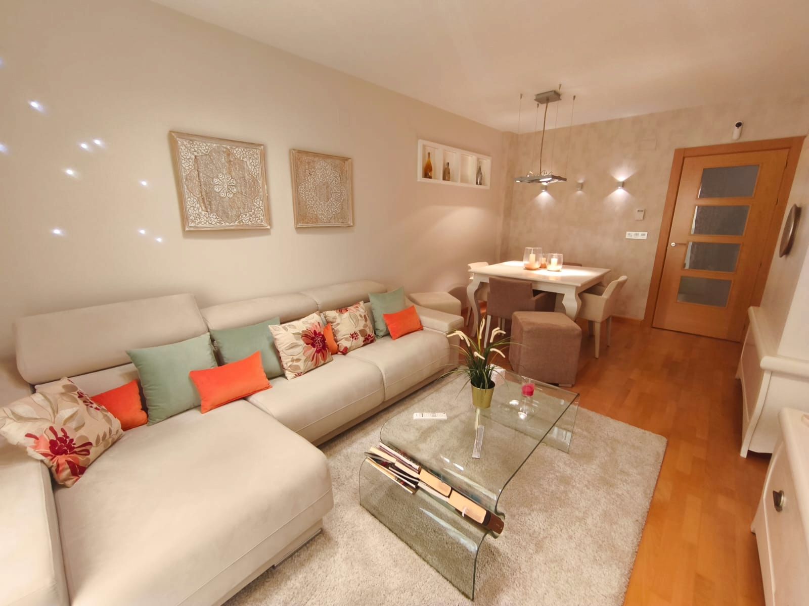 Living room of Flat to rent in Las Gabias  with Terrace, Furnished and Oven