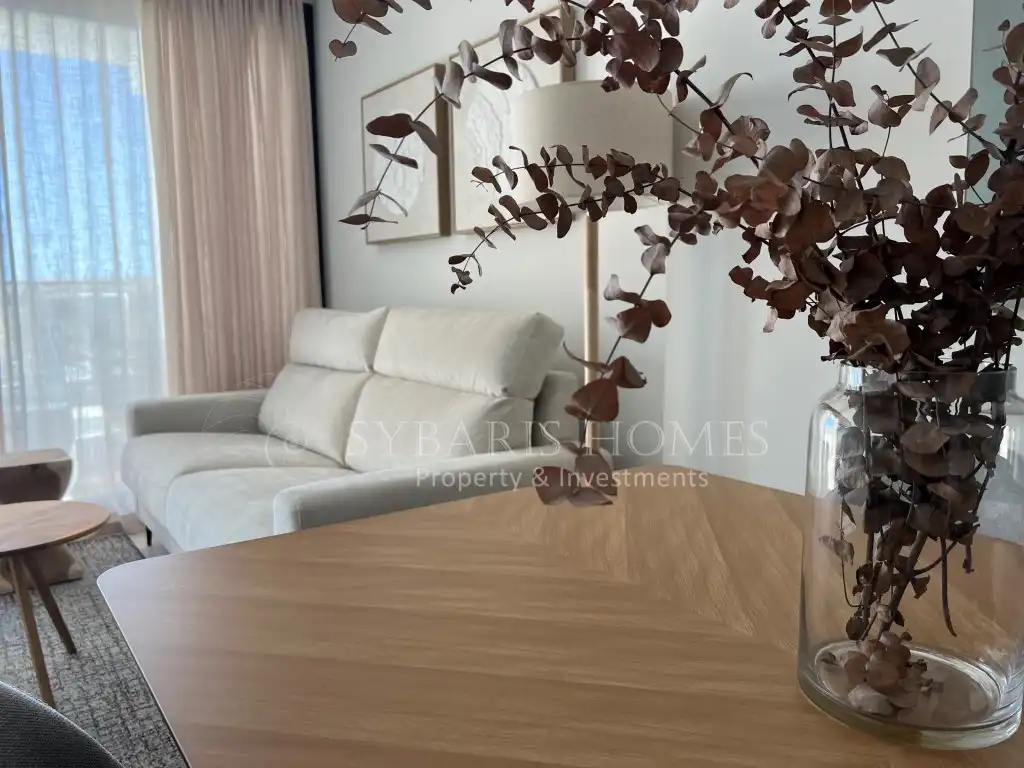 Sala de estar de Ático en venta en Dénia con Piscina comunitaria