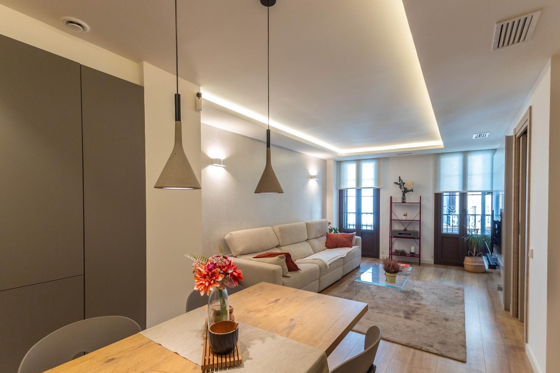 Sala d'estar de Pis en venda en  Barcelona Capital amb Aire condicionat, Calefacció i Parquet