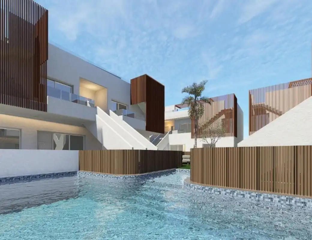 Vista exterior de Apartamento en venta en Pilar de la Horadada con Aire acondicionado, Calefacción y Jardín privado