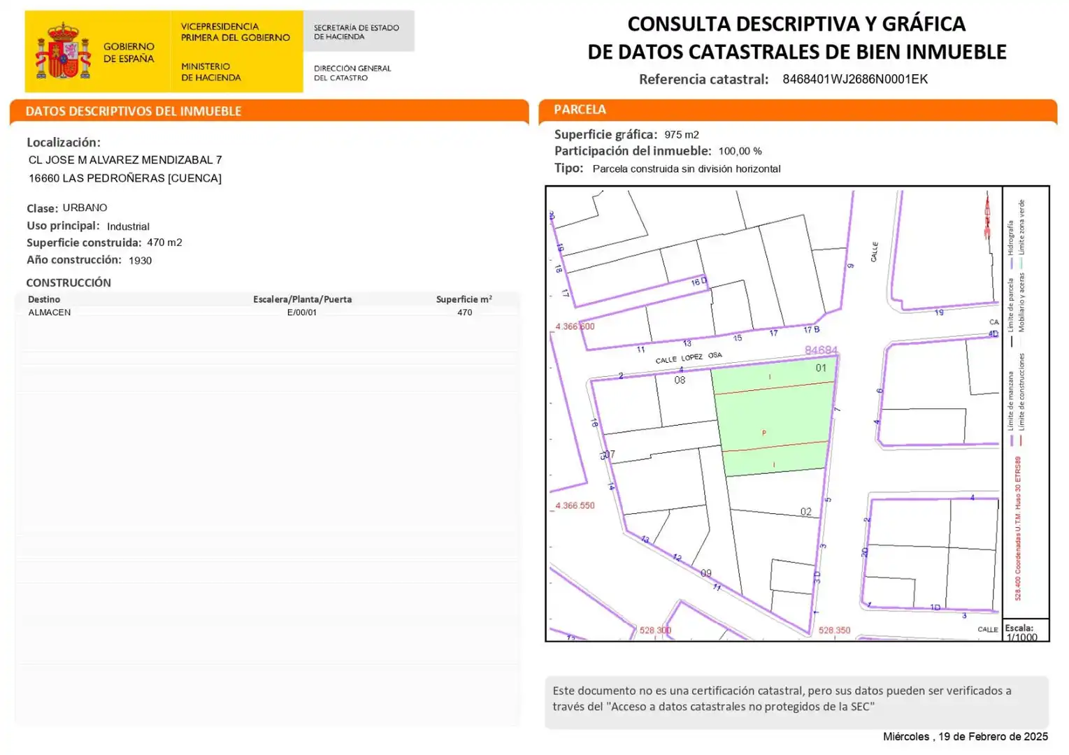 Vista exterior de Terreno en venta en Las Pedroñeras   