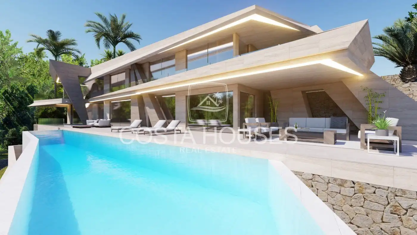 Vista exterior de Casa o xalet en venda en Jávea / Xàbia amb Aire condicionat, Jardí privat i Terrassa