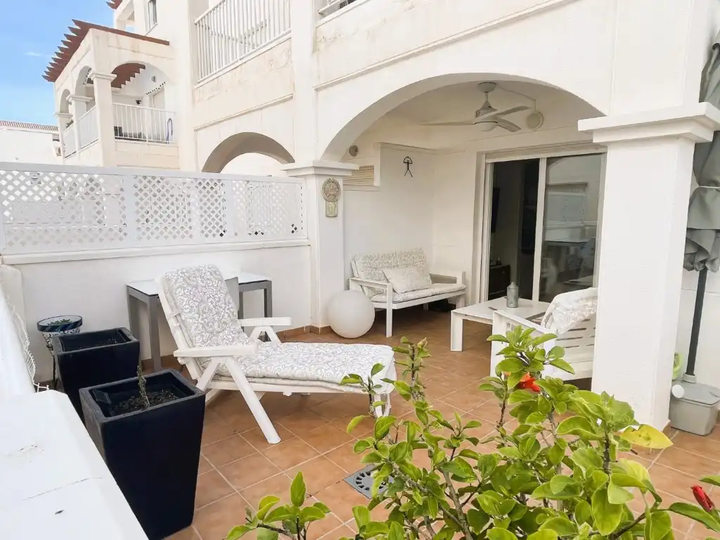 Terrasse von Wohnungen zum Verkauf in Mojácar mit Terrasse und Schwimmbad