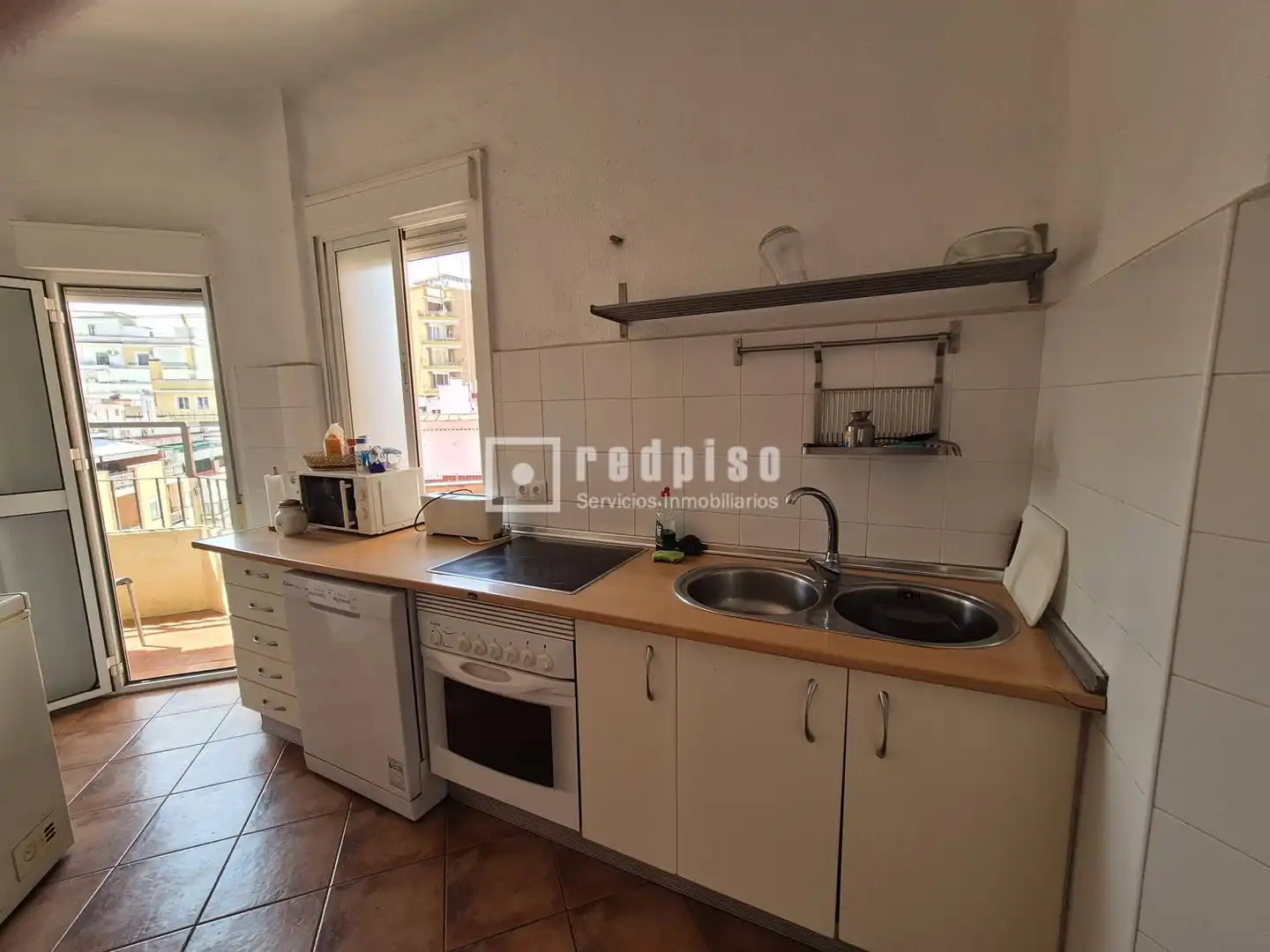 Küche von Wohnung zum Verkauf in Sevilla mit Klimaanlage, Terrasse und Möbliert