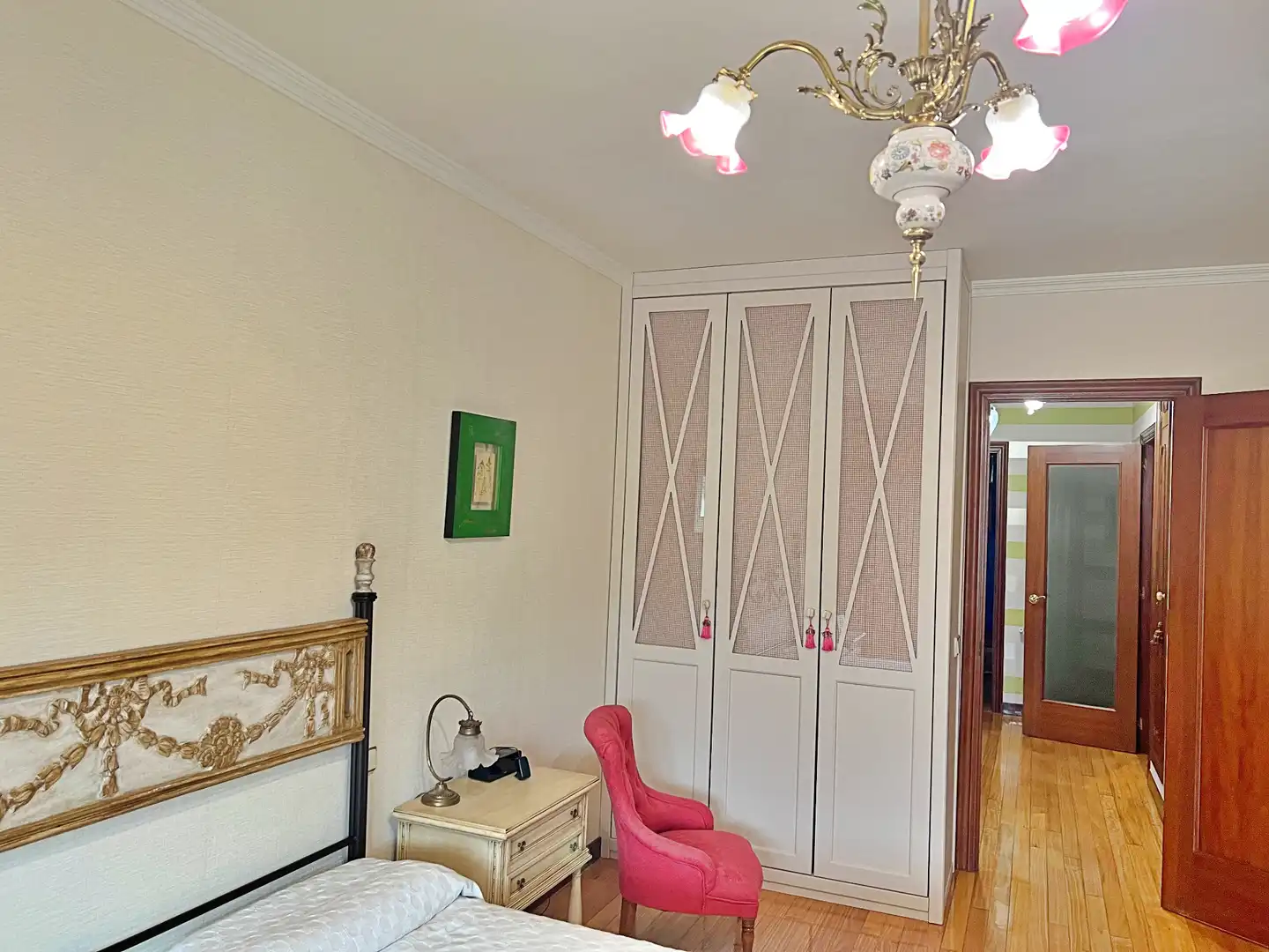 Schlafzimmer von Wohnung zum Verkauf in Lugo mit Heizung, Parkett und Möbliert