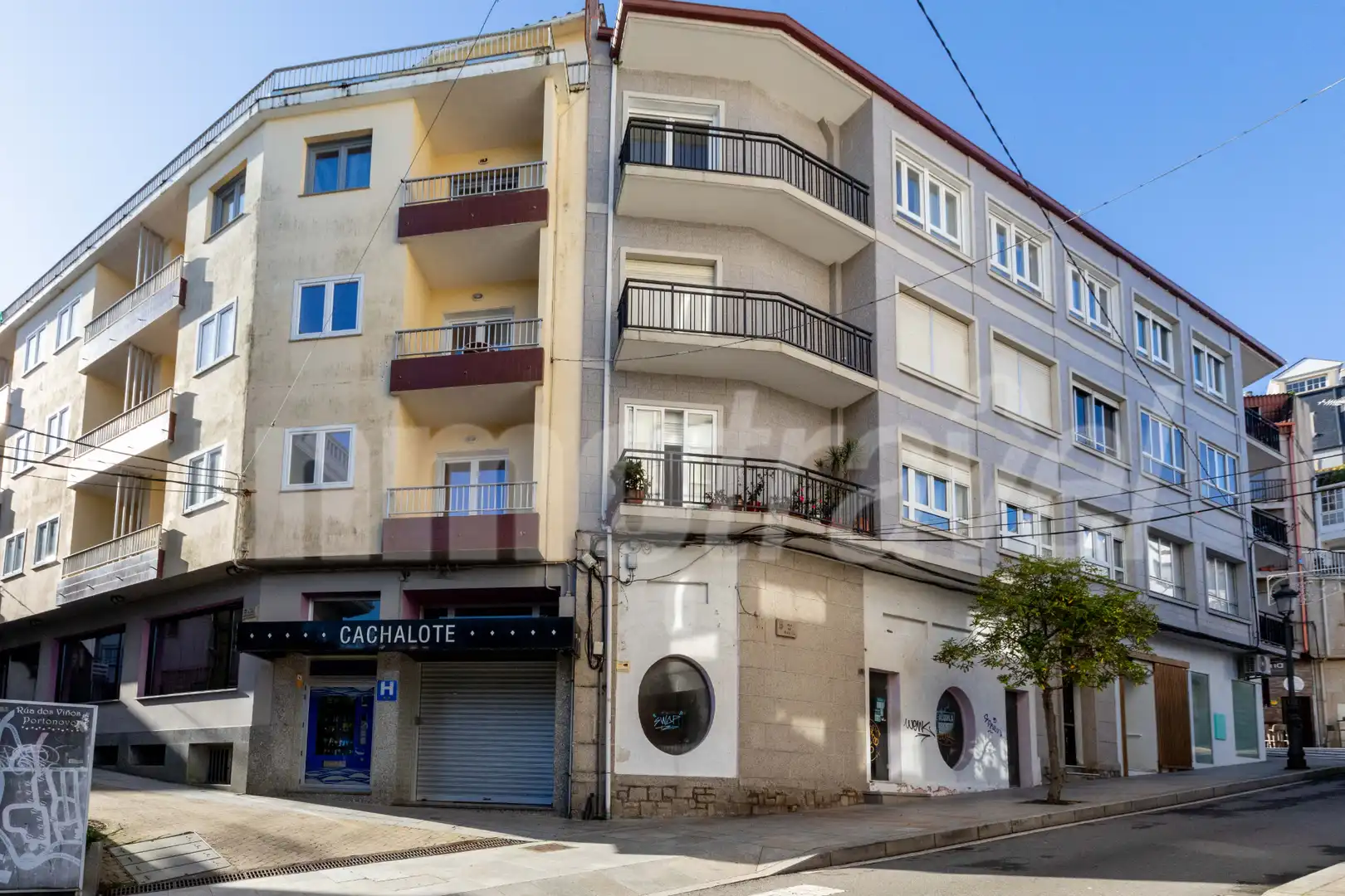 Exterior view of Flat for sale in Sanxenxo  with Parquet flooring, Terrace and Oven