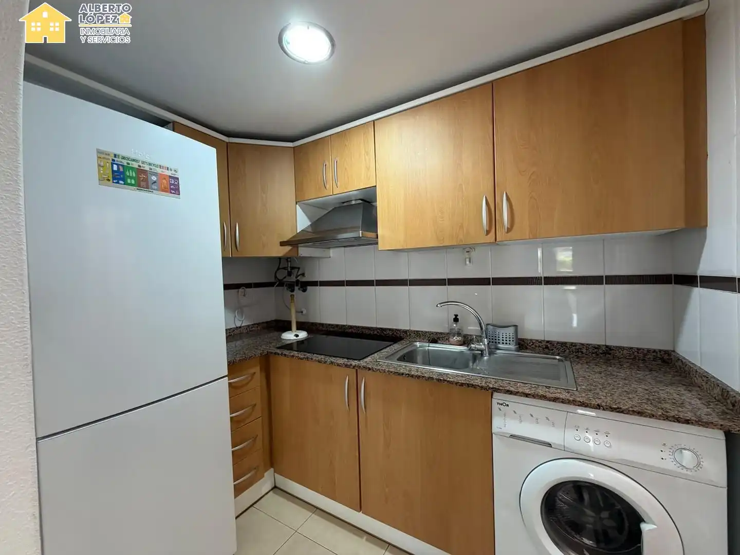 Cocina de Casa o chalet de alquiler en Santa Pola con Terraza, Amueblado y Alarma