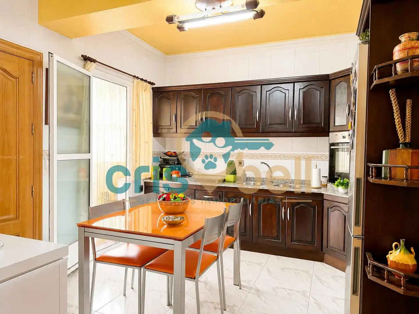 Kitchen of Flat for sale in Lorca  with Storage room, Furnished and Oven