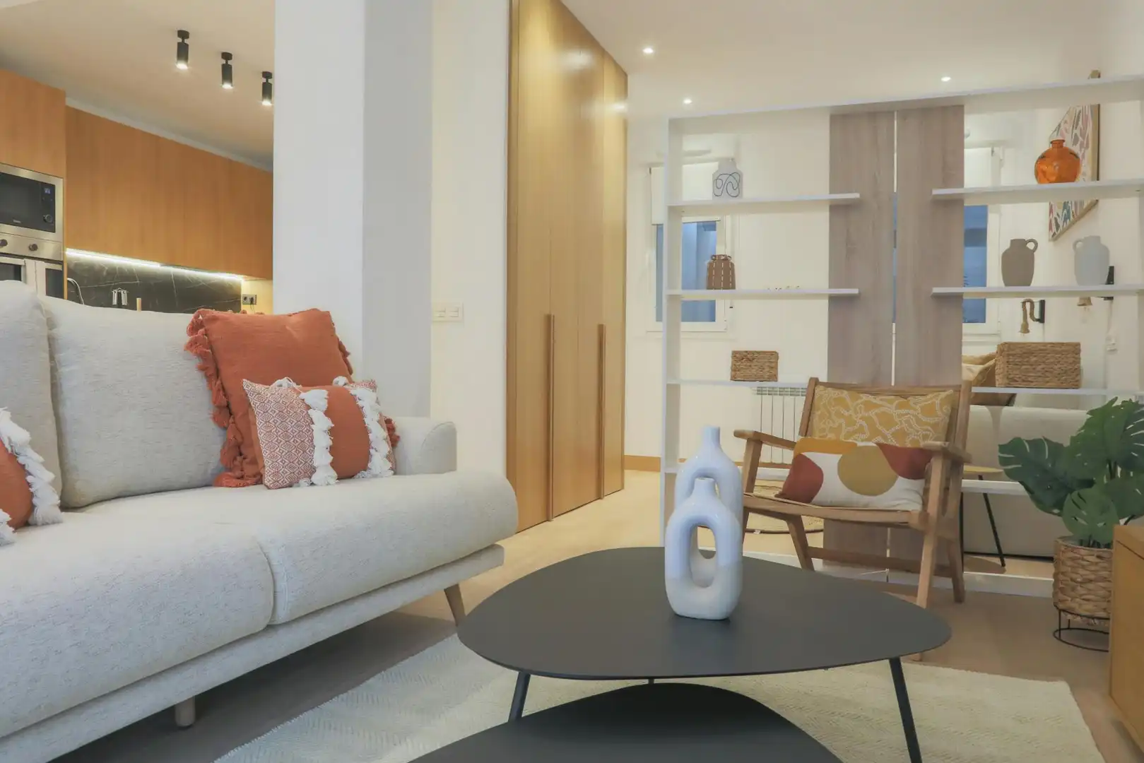 Sala de estar de Piso de alquiler en Madrid con Aire acondicionado y Lavadora