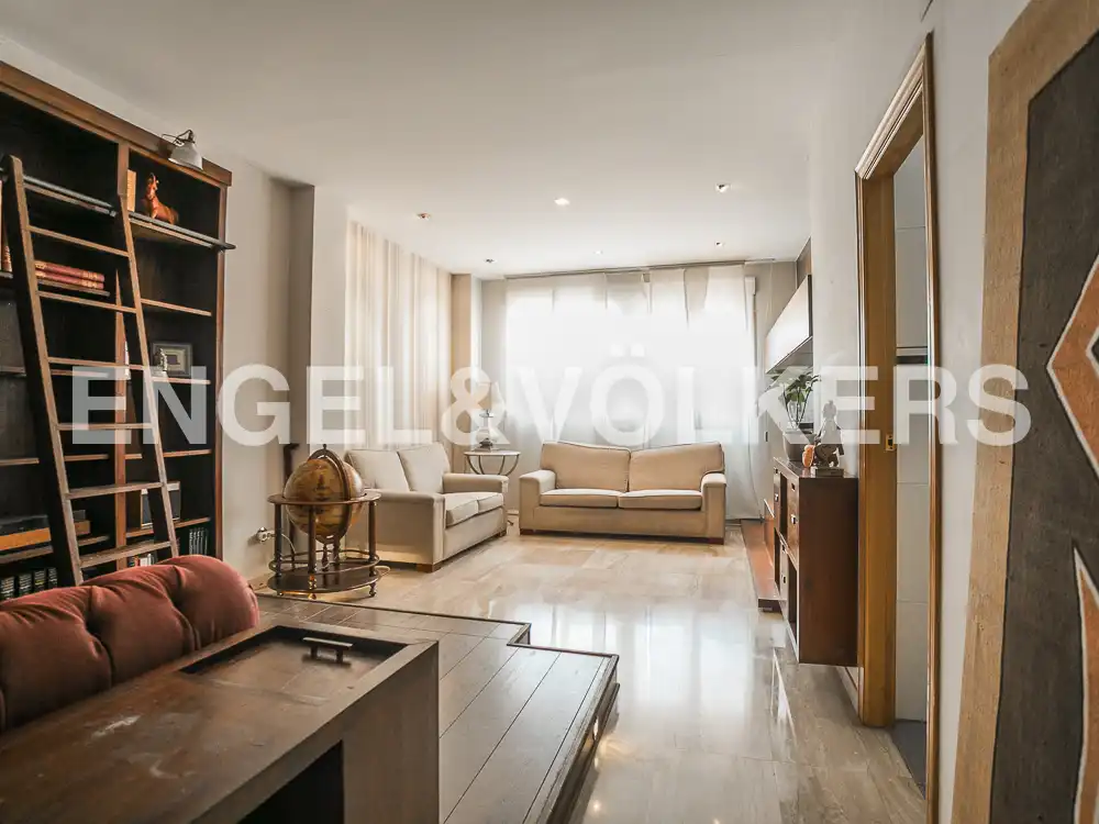 Sala de estar de Piso de alquiler en Valencia con Aire acondicionado, Calefacción y Parquet
