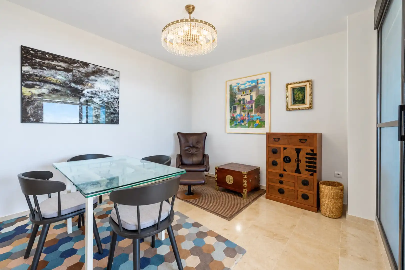 Dining room of Apartments for sale in Calahonda 