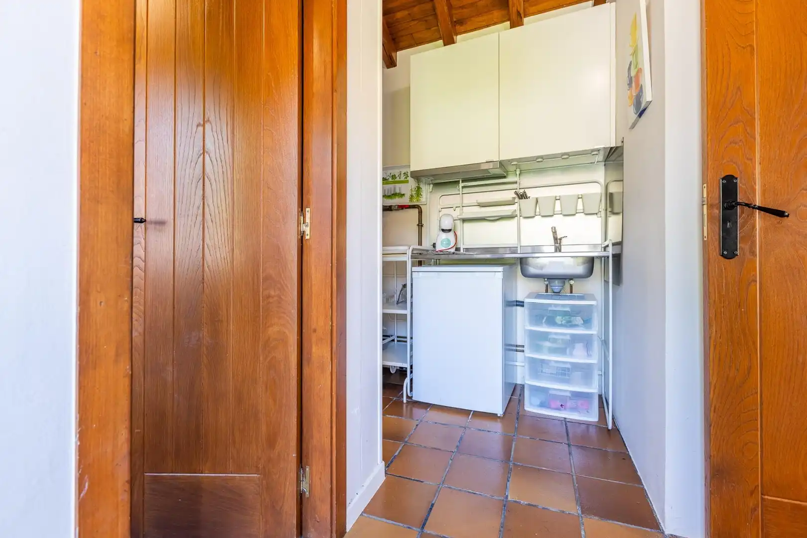 Cocina de Casa o chalet en venta en O Pino  con Calefacción, Jardín privado y Terraza