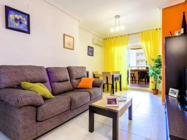 Living room of Apartments for sale in Oropesa del Mar / Orpesa  with Air Conditioner, Heating and Private garden