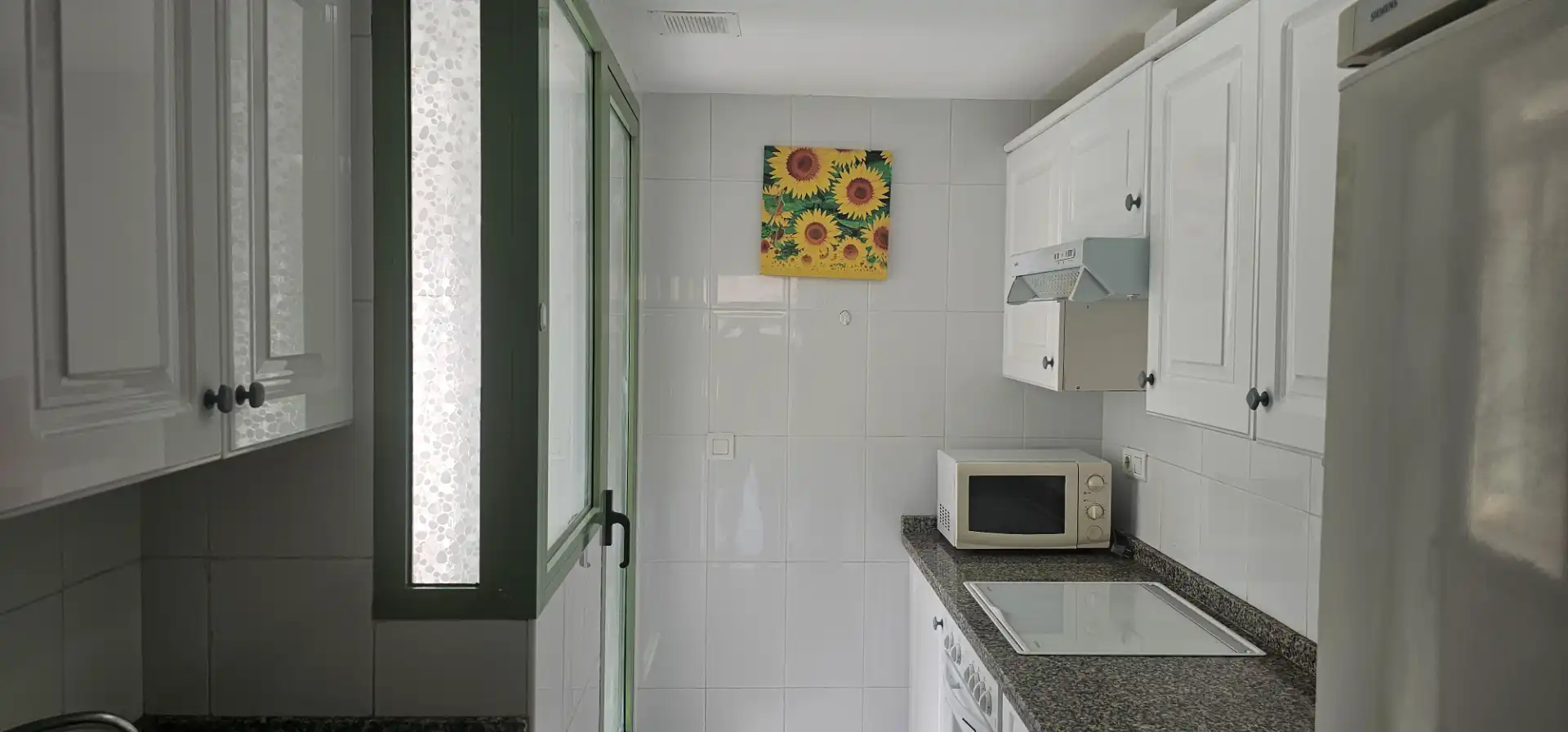 Cuina de Apartament de lloguer en Alboraya amb Aire condicionat, Terrassa i Moblat