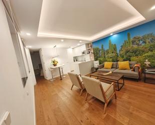 Living room of Flat for sale in  Madrid Capital  with Air Conditioner, Heating and Furnished