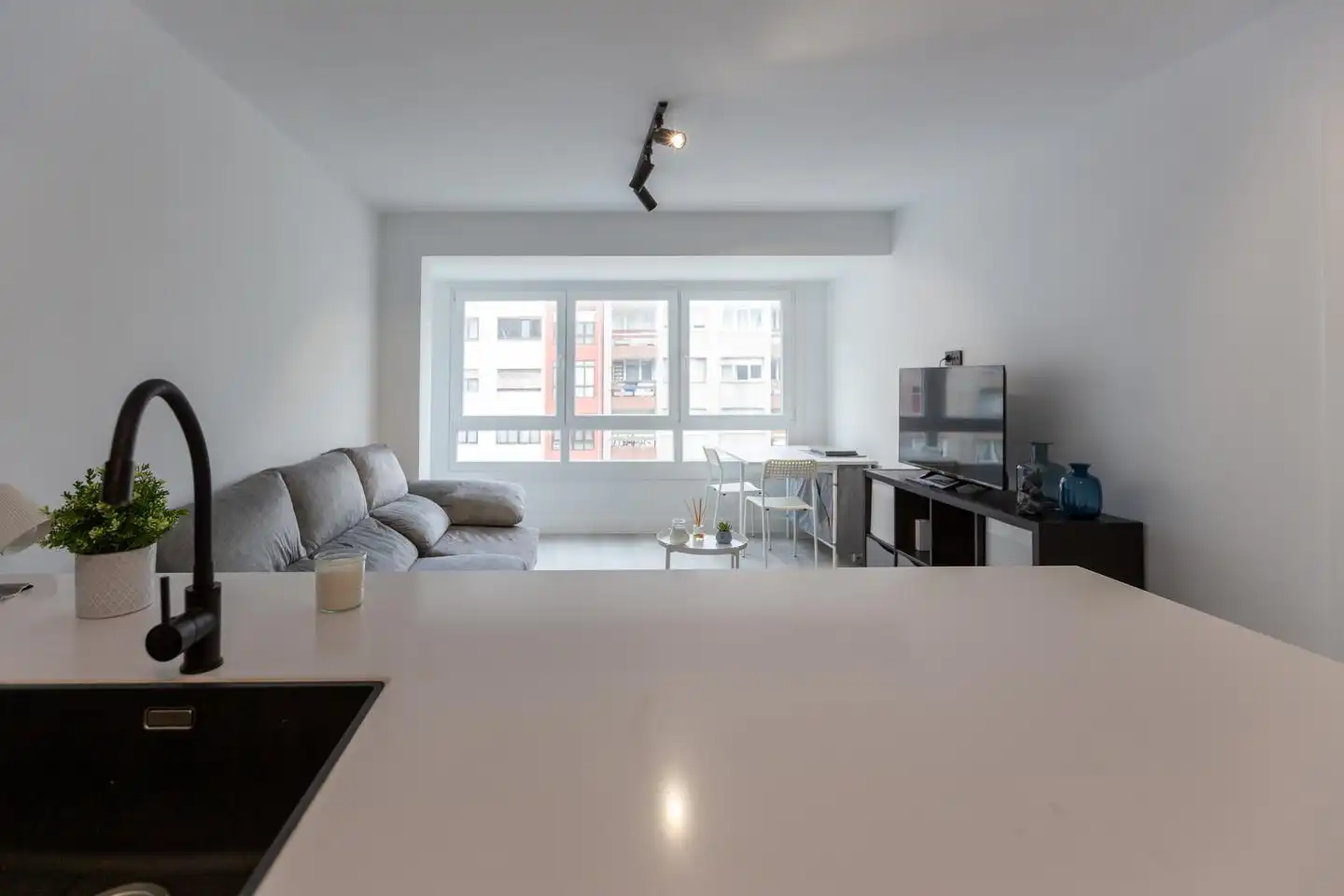 Living room of Flat for sale in A Coruña Capital   with Storage room
