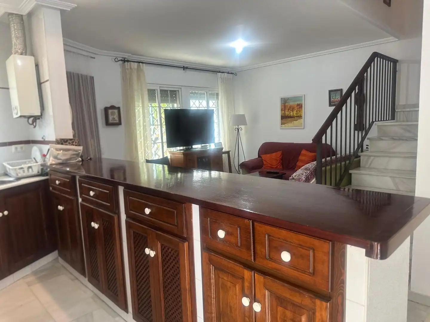 Sala de estar de Casa adosada en venta en Chiclana de la Frontera