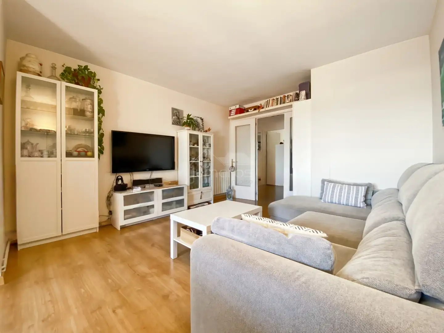 Sala de estar de Piso en venta en Palau-saverdera con Aire acondicionado, Calefacción y Terraza