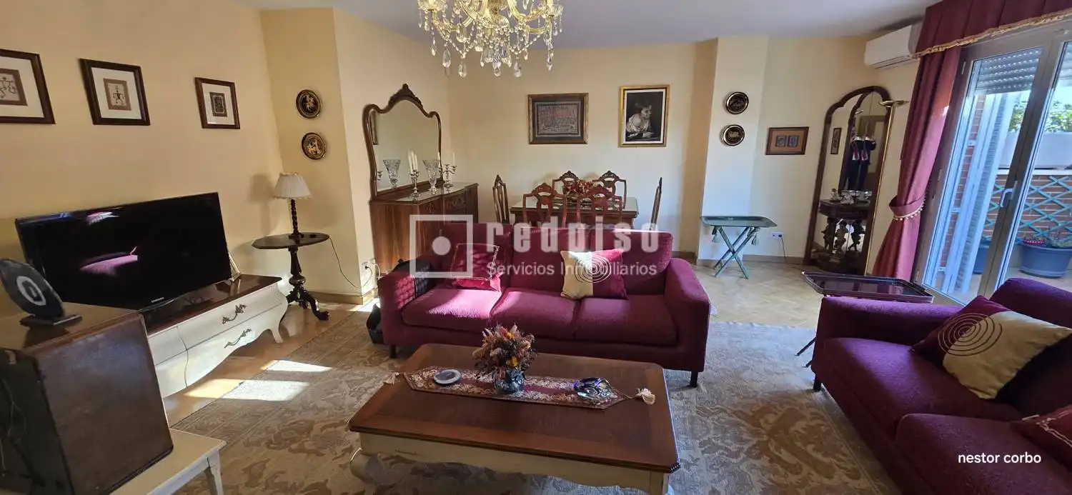 Living room of Flat for sale in Torrejón de Ardoz  with Heating, Private garden and Parquet flooring