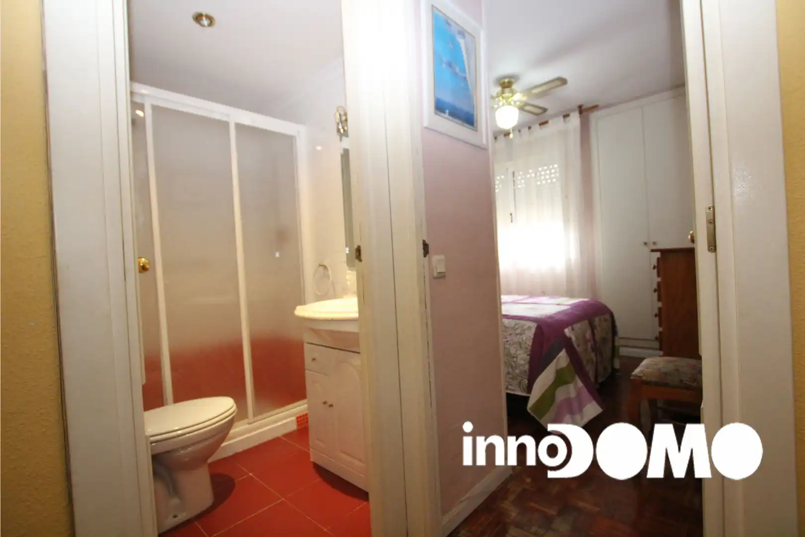 Dormitori de Casa adosada en venda en Moraleja de Enmedio amb Calefacció, Jardí privat i Parquet