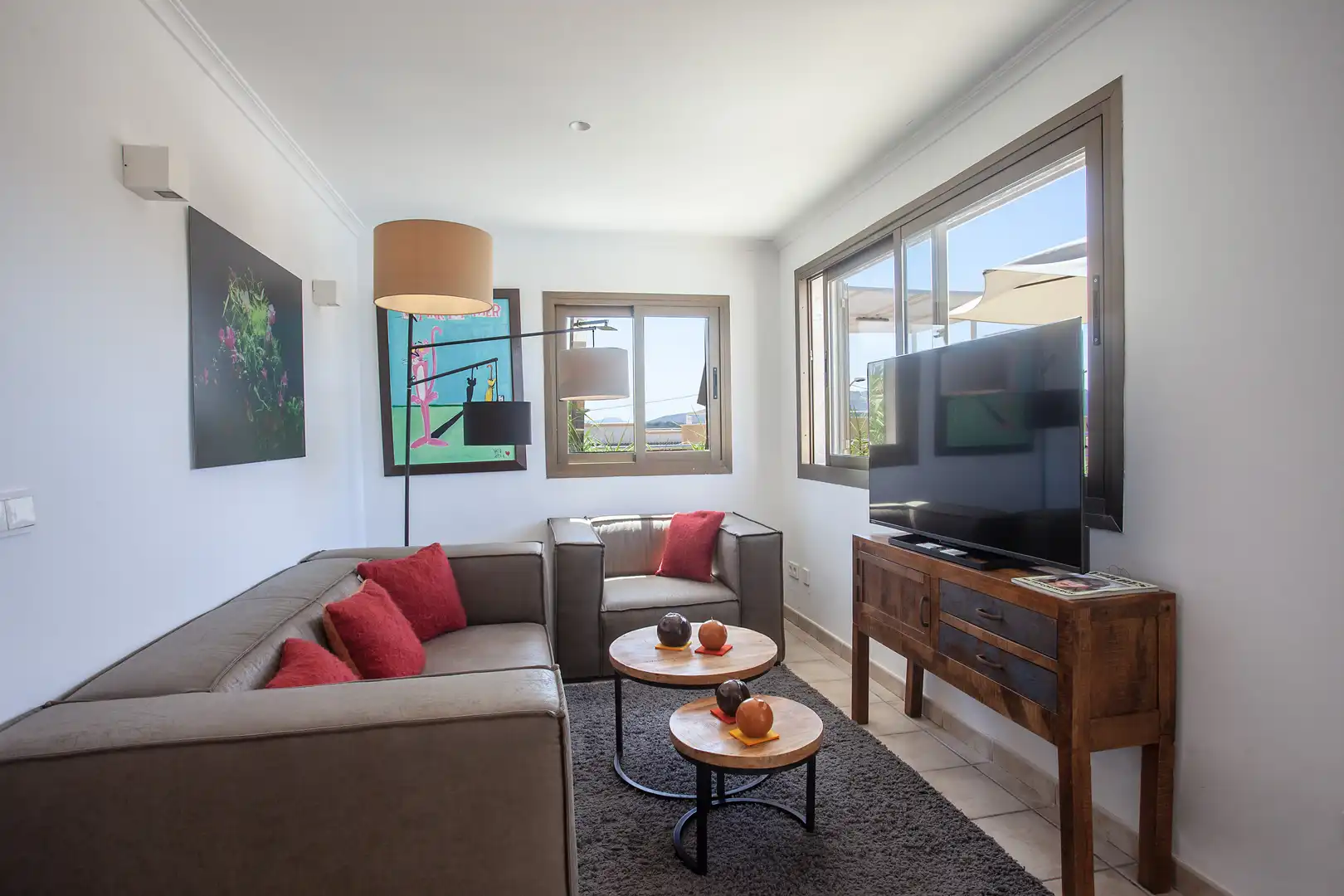 Sala de estar de Finca rústica en venta en Capdepera con Aire acondicionado, Calefacción y Terraza