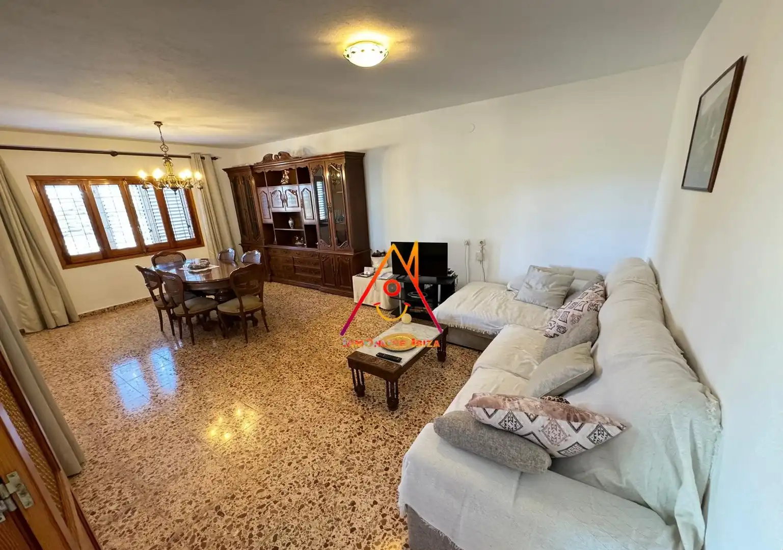 Sala de estar de Finca rústica de alquiler en Eivissa con Jardín privado, Terraza y Amueblado