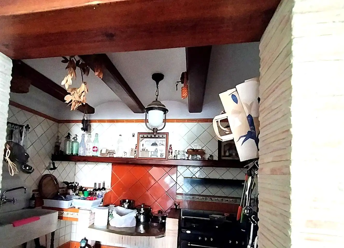 Cuina de Casa o xalet en venda en Oliva amb Aire condicionat, Jardí privat i Terrassa