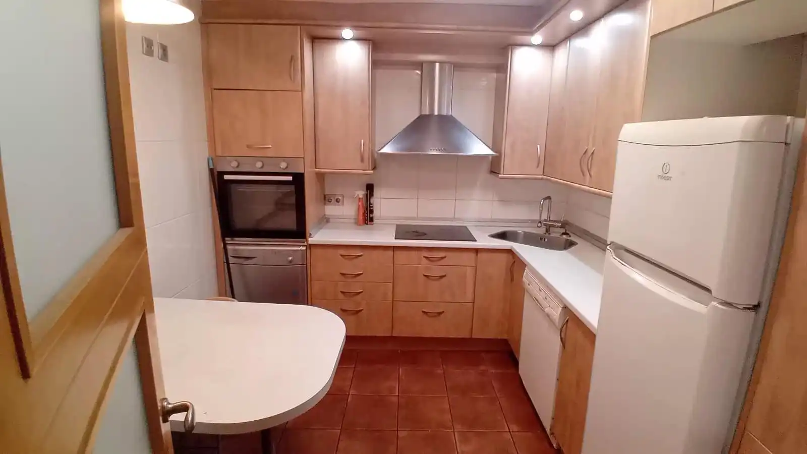 Cocina de Apartamento en venta en Lleida con Calefacción, Parquet y Amueblado