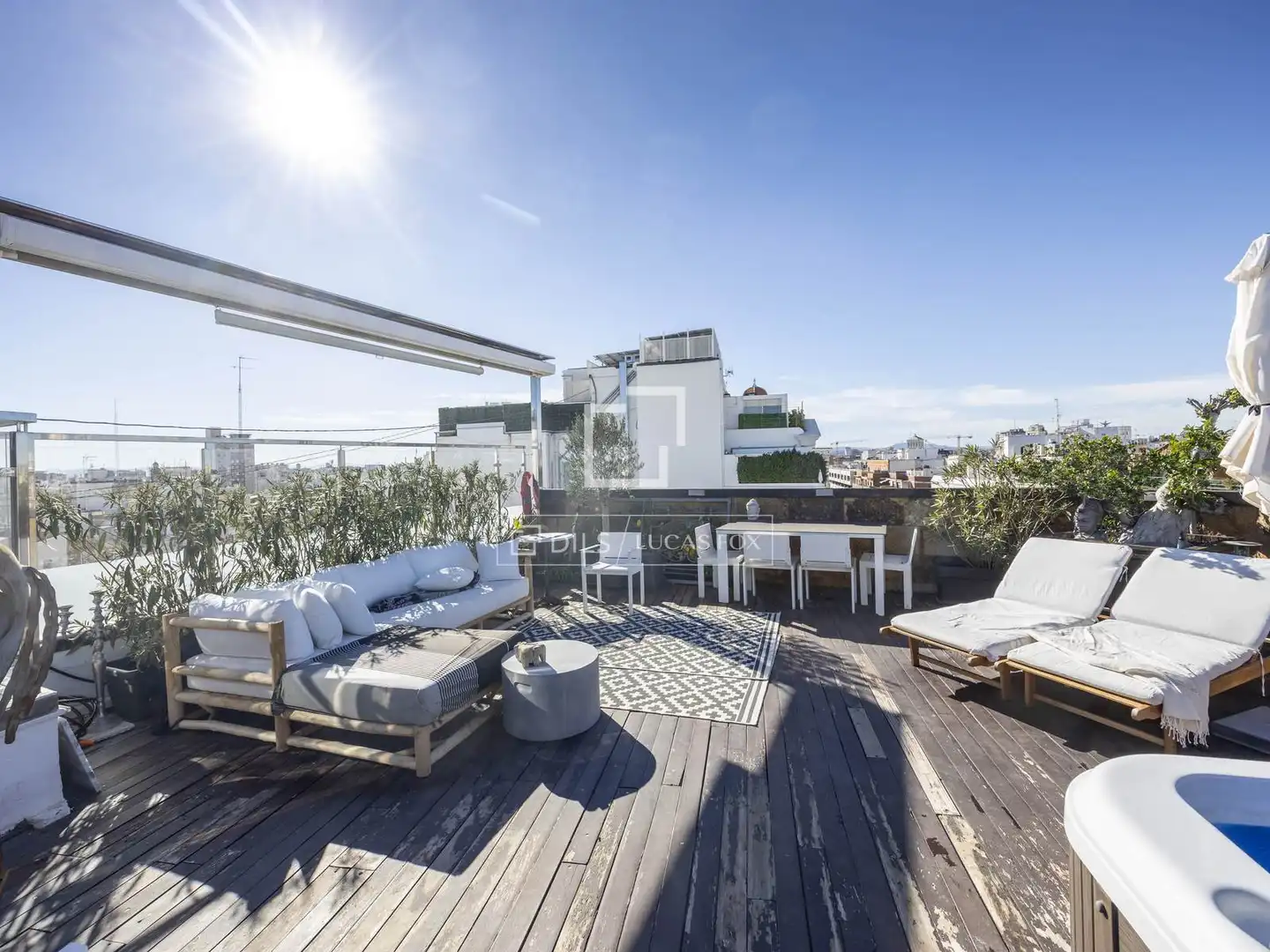 Terrasse von Dachboden zum Verkauf in Valencia del Ventoso mit Klimaanlage, Terrasse und Balkon