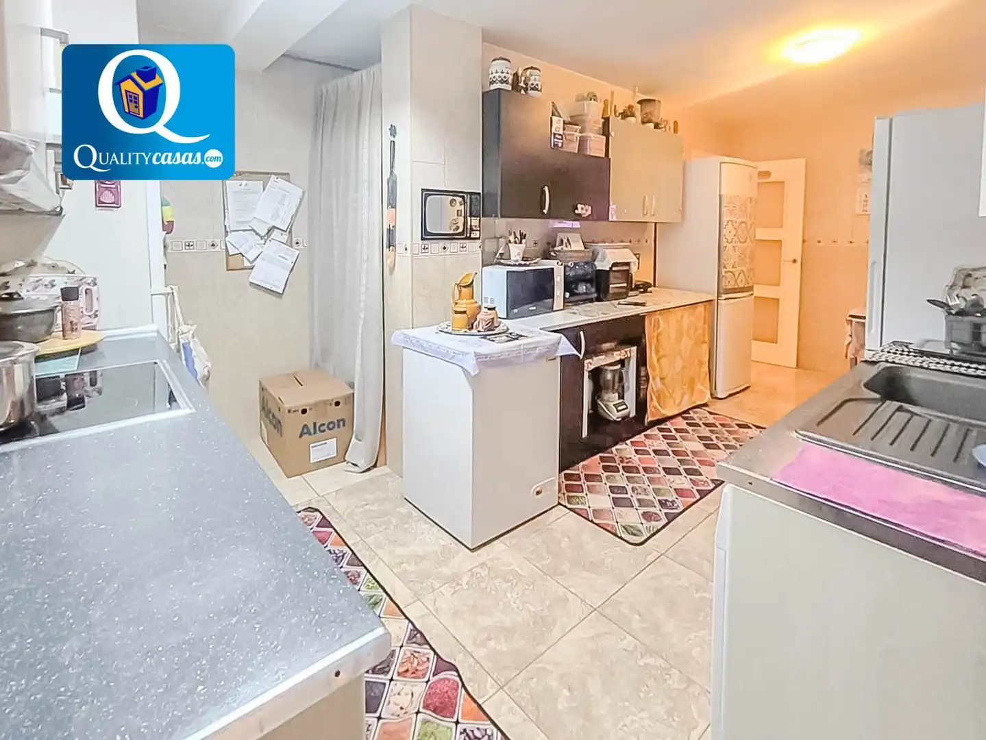 Cocina de Apartamento en venta en Alicante / Alacant con Aire acondicionado, Calefacción y Balcón