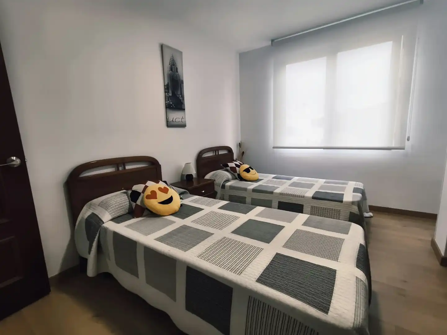 Schlafzimmer von Wohnung zur Miete in Medio Cudeyo mit Parkett und Möbliert