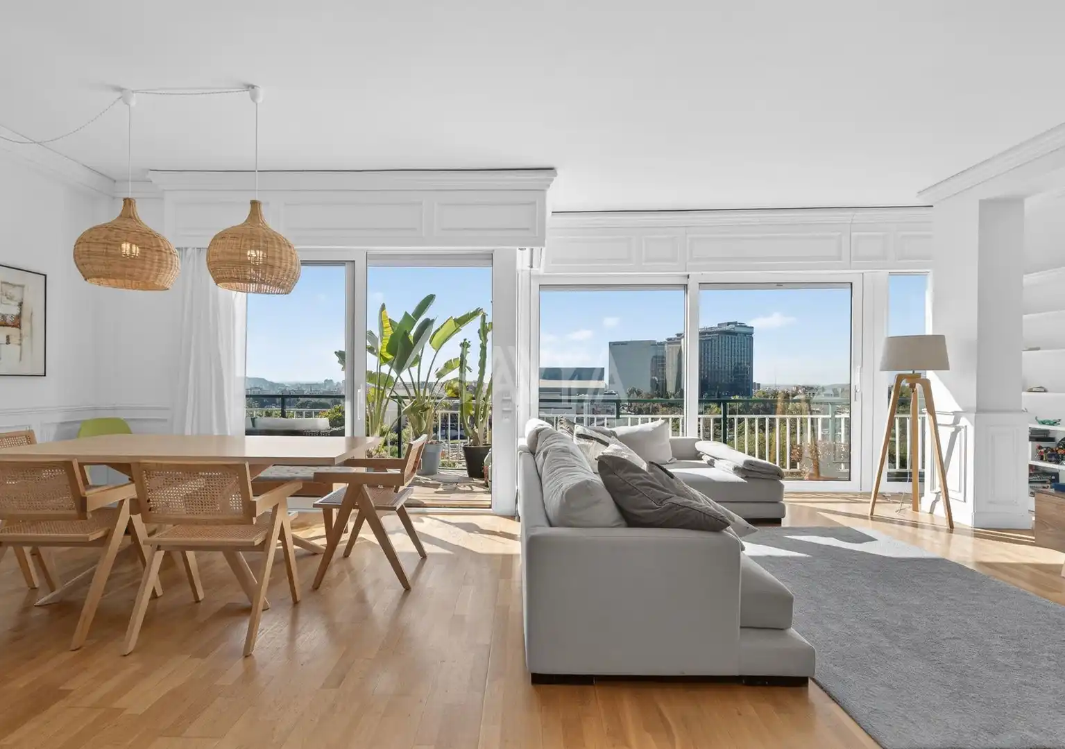Sala de estar de Piso en venta en Barcelona con Aire acondicionado, Calefacción y Parquet