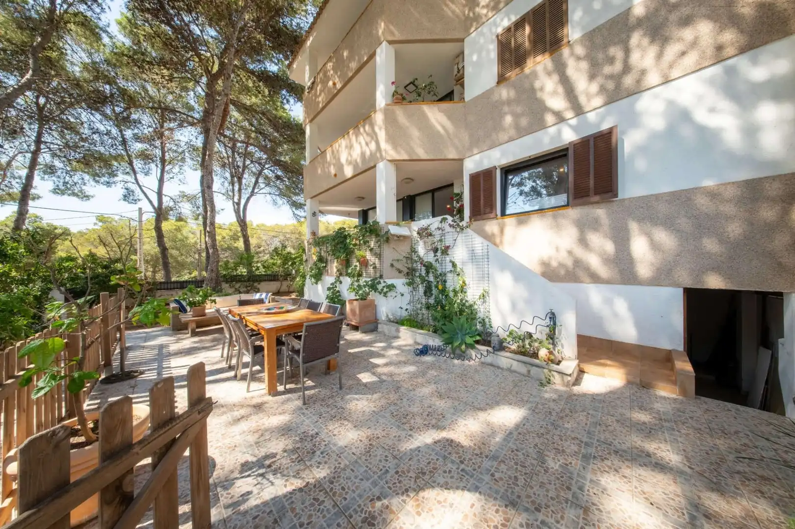 Garten von Erdgeschoss zum Verkauf in Calvià mit Klimaanlage, Heizung und Privatgarten