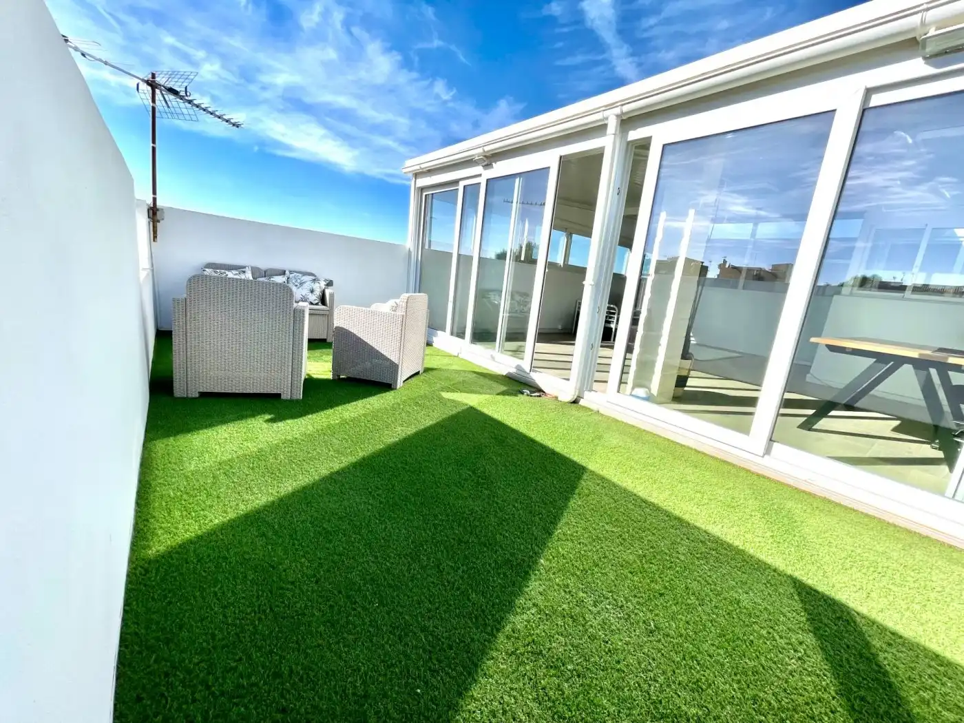 Terrace of Houses for rent in San Fulgencio  with Air Conditioner, Heating and Private garden