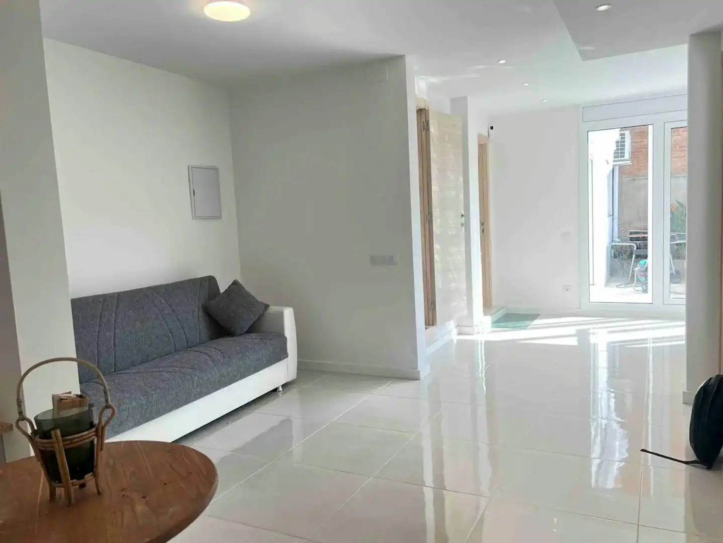 Sala de estar de Piso para compartir en Barcelona con Amueblado y Lavadora