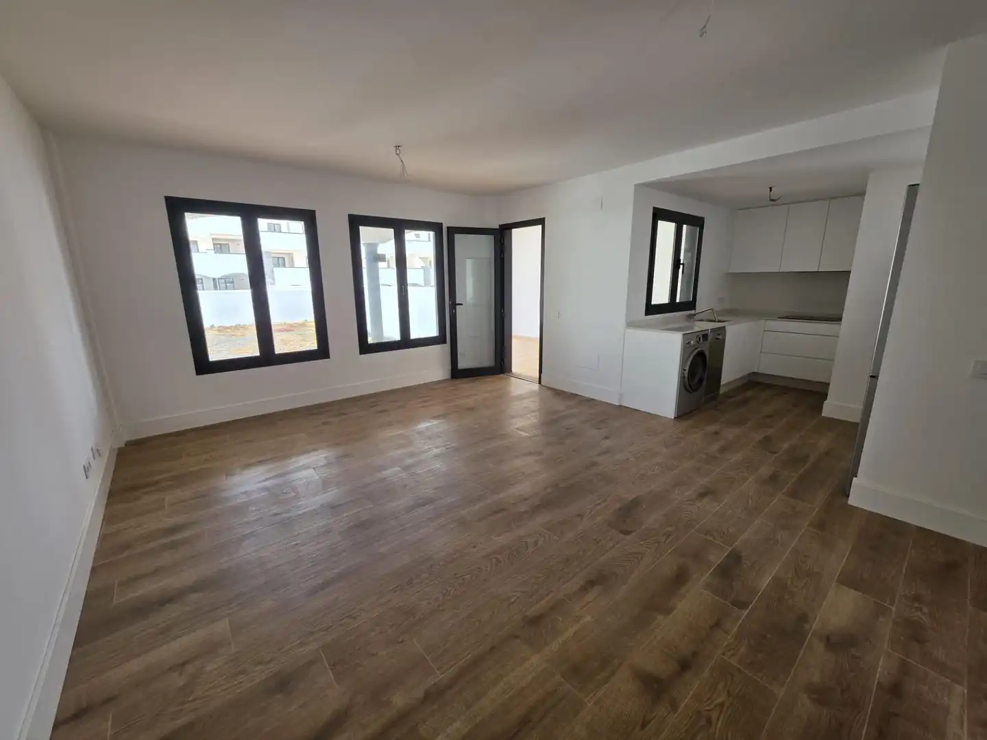 Living room of Ground floor for sale in La Oliva  with Private garden, Terrace and Community pool