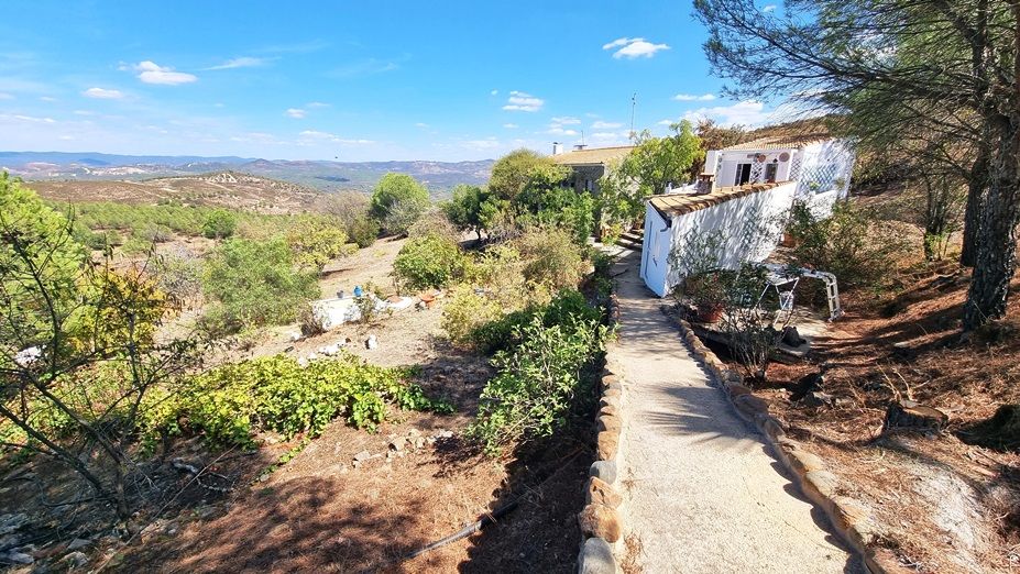 Vista exterior de Finca rústica en venda en El Campillo (Huelva) amb Aire condicionat, Jardí privat i Terrassa
